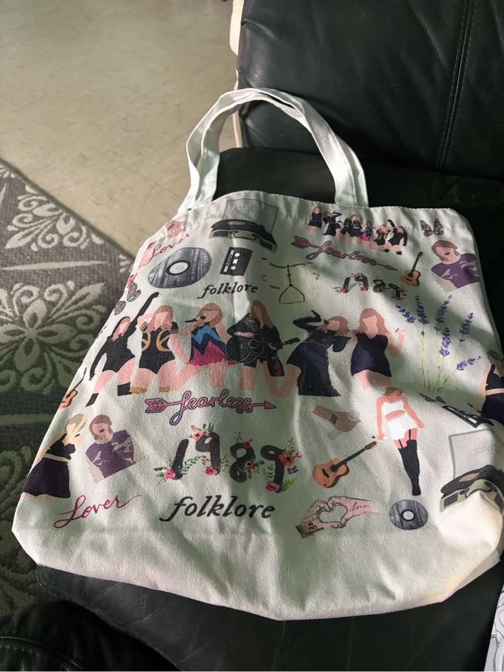 Taylor Swift white Canvas Tote Bag